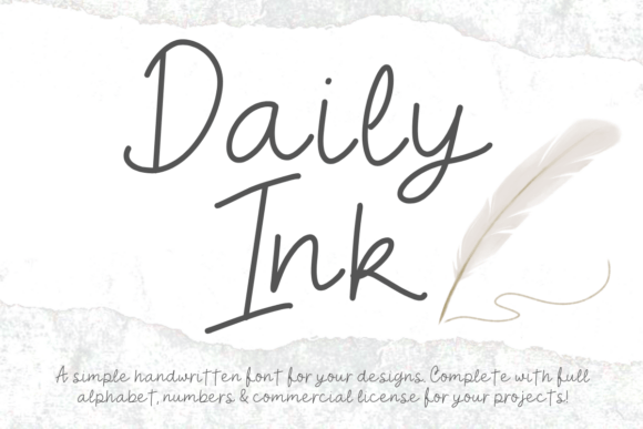 Daily Ink Font - Featured Image