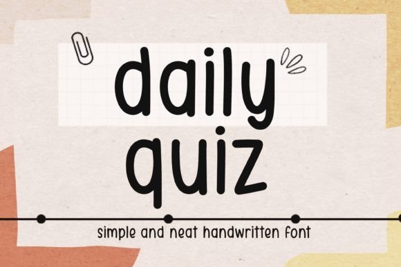 Daily Quiz Font - Featured Image