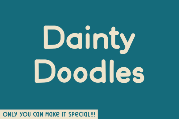 Dainty Doodles Font - Featured Image