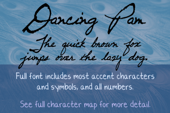 Dancing Pam Font - Featured Image