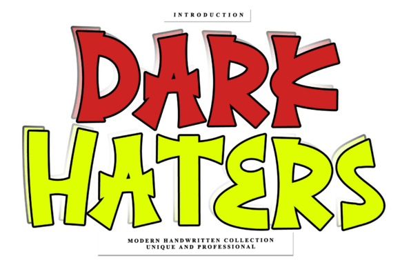 Dark Haters Font - Featured Image