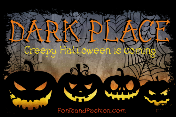 Dark Place Font - Featured Image