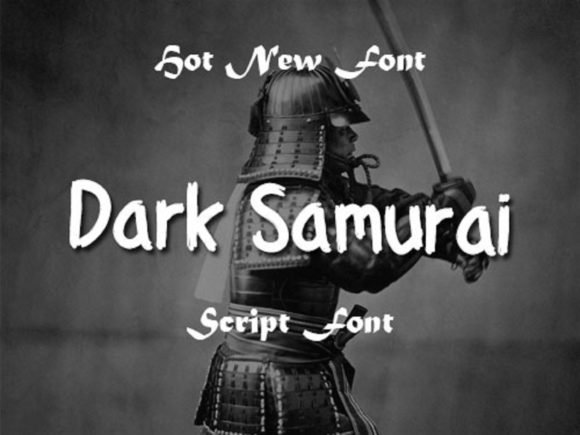 Dark Samurai Font - Featured Image