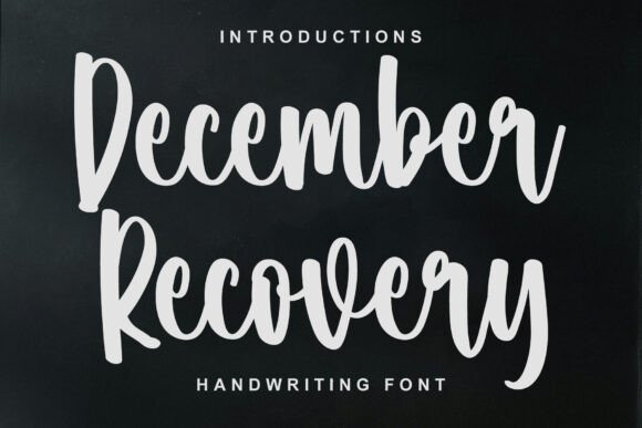 December Recovery Font - Featured Image