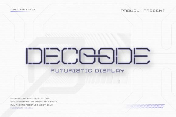 Decoode Futuristic Display Font - Featured Image