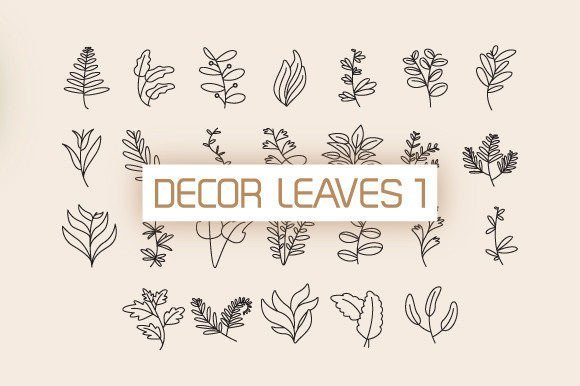 Decor Leaves Font - Featured Image