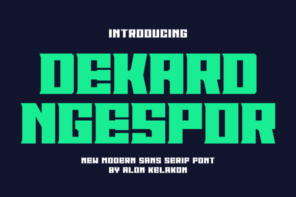 Dekard Ngespor Font - Featured Image