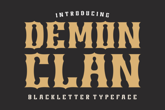 Demon Clan Font - Featured Image