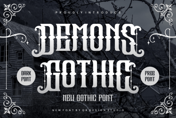 Demons Gothic Font - Featured Image