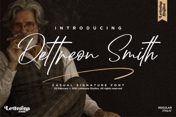 Dettreon Smith Font - Featured Image