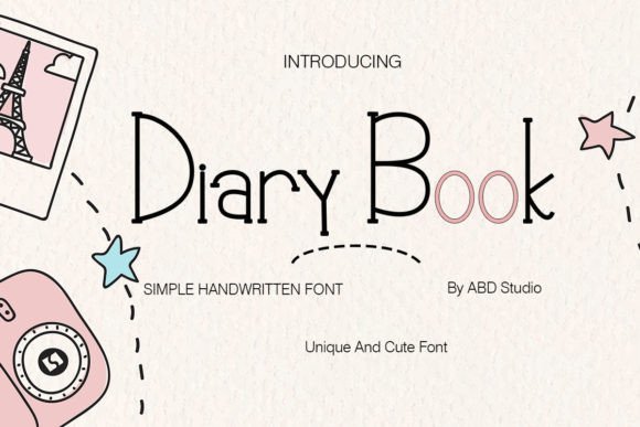 Diary Book Font - Featured Image