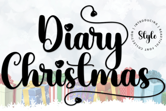 Diary Christmas Font - Featured Image