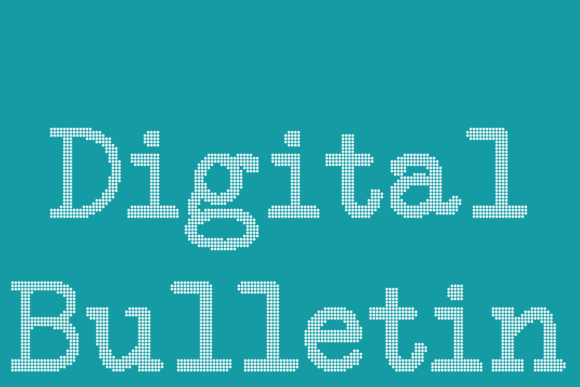 Digital Bulletin Font - Featured Image