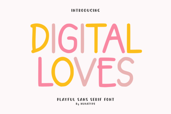 Digital Loves Font - Featured Image