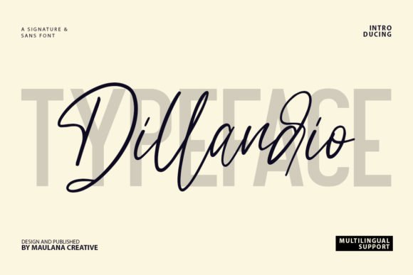 Dillandio Font - Featured Image