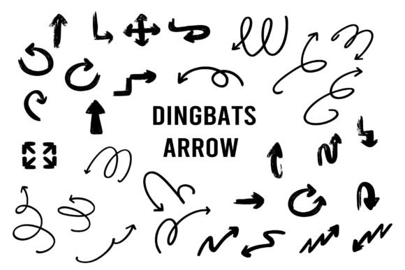 Dingbats Arrow Font - Featured Image