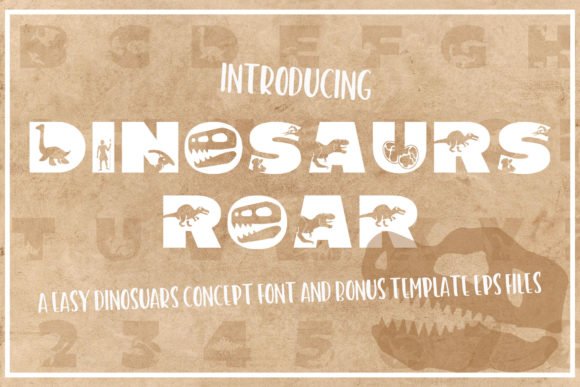 Dinosaurus Roar Font - Featured Image