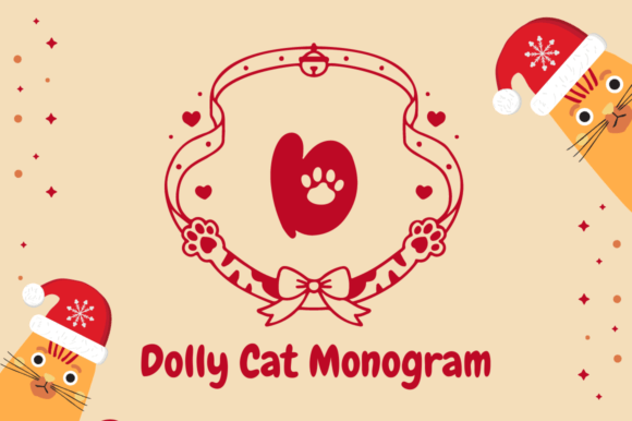 Dolly Cat Monogram Font - Featured Image