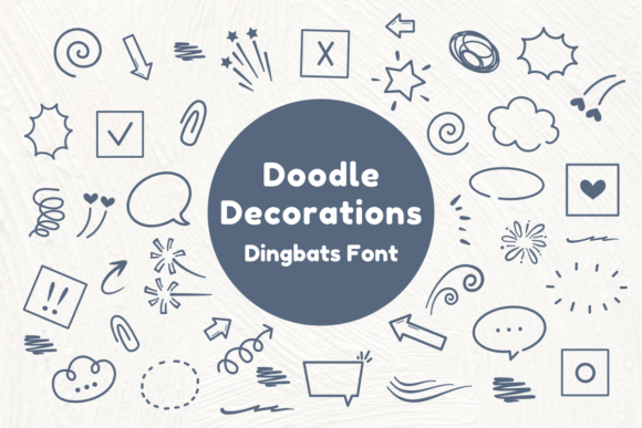 Doodle Decorations Font - Featured Image