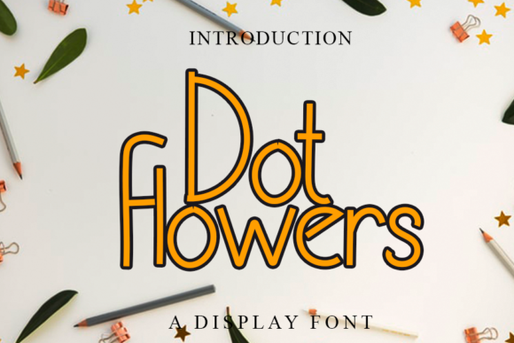 Dot Flowers Font - Featured Image