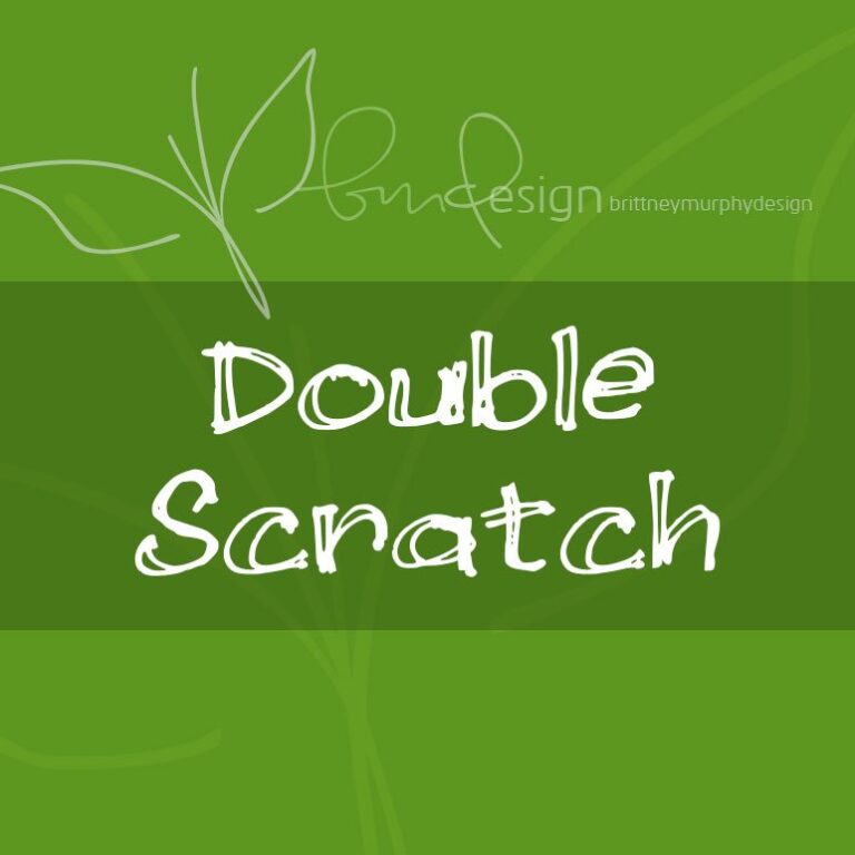 Double Scratch Font - Featured Image