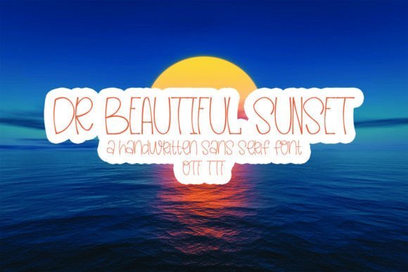 Dr Beautiful Sunset Font - Featured Image