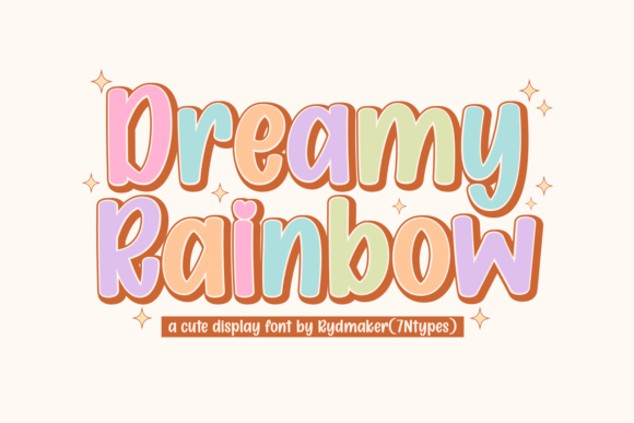 Dreamy Rainbow Font - Featured Image