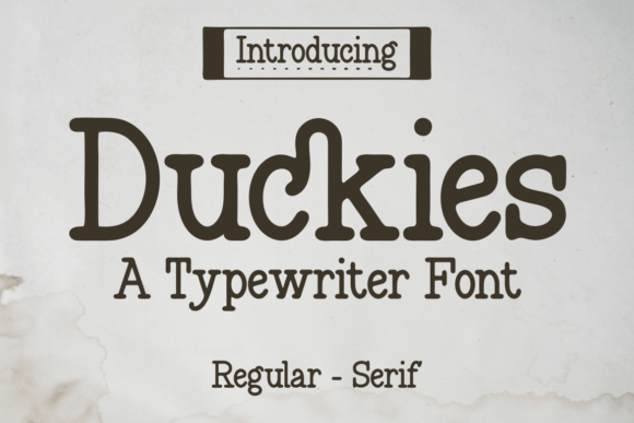 Duckies Font - Featured Image