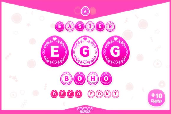 Easter Egg Boho Font - Featured Image