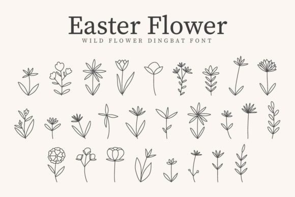 Easter Flower Font - Featured Image