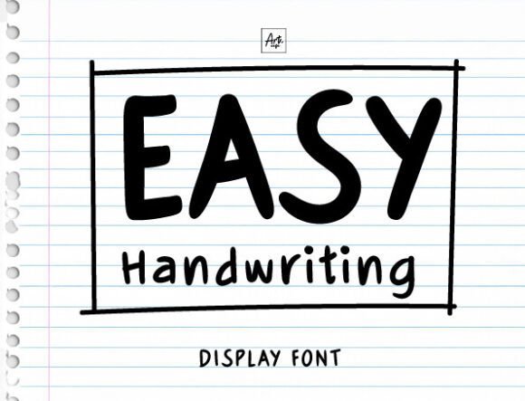 Easy Handwriting Font - Featured Image