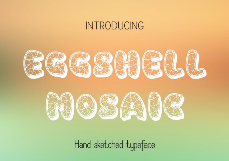 Eggshell Mosaic Font - Featured Image