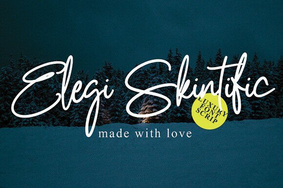 Elegi Skintific Font - Featured Image