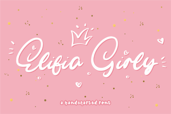 Elifia Girly Font - Featured Image