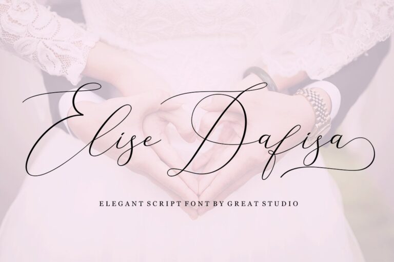 Elise Dafisa Script Font - Featured Image