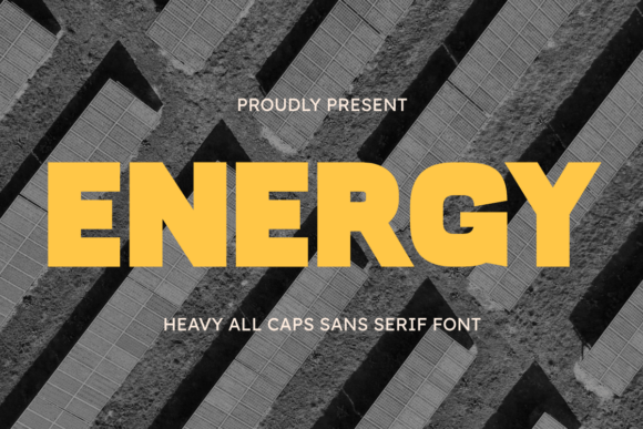 Energy Font - Featured Image