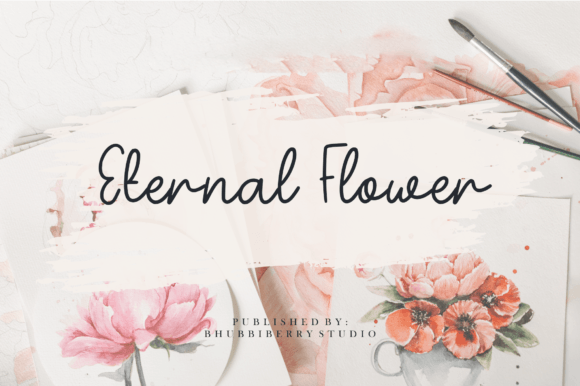 Eternal Flower Font - Featured Image