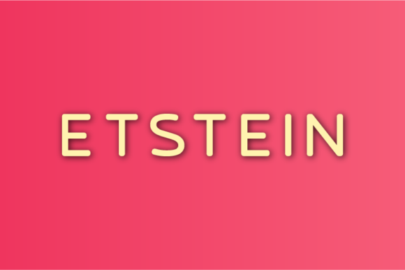Etstein Font - Featured Image