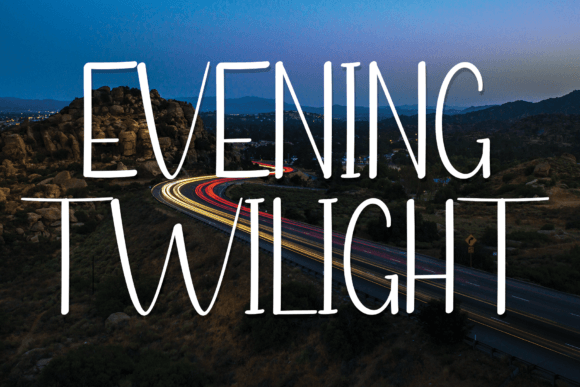 Evening Twilight Font - Featured Image