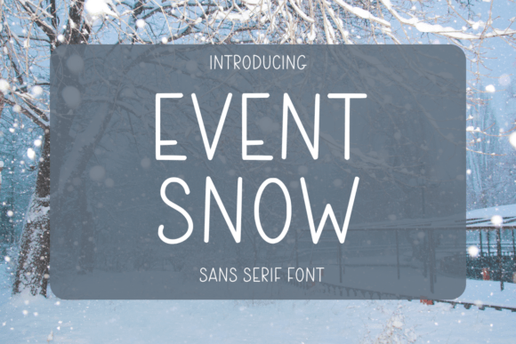 Event Snow Font - Featured Image