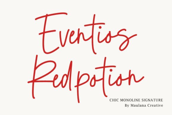 Eventios Red Potion Font - Featured Image