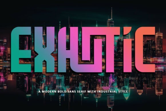 Exhotic Regular Font - Featured Image