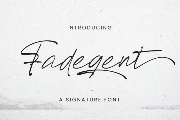 Fadegent Font - Featured Image