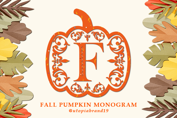 Fall Pumpkin Monogram Font - Featured Image