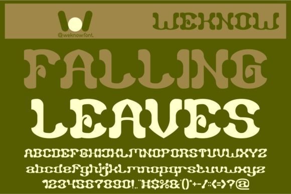 Falling Leaves Font - Featured Image