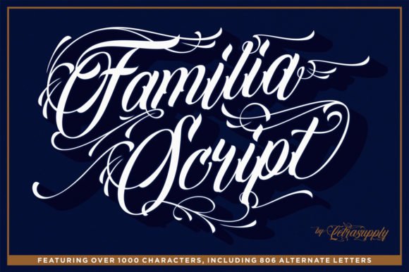 Familia Script Font - Featured Image