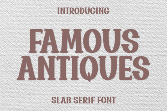 Famous Antiques Font - Featured Image