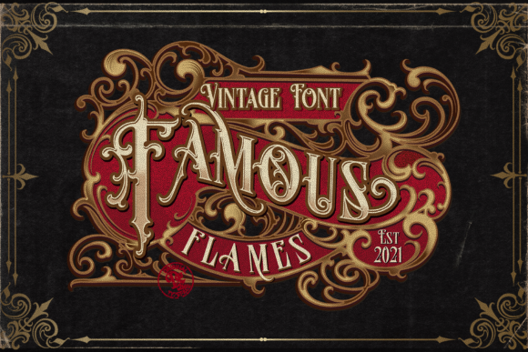 Famous Flames Font - Featured Image