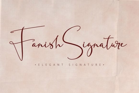Fanish Signature Font - Featured Image