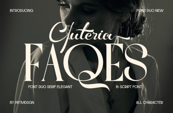 Faqes Yuteria Duo Font - Featured Image